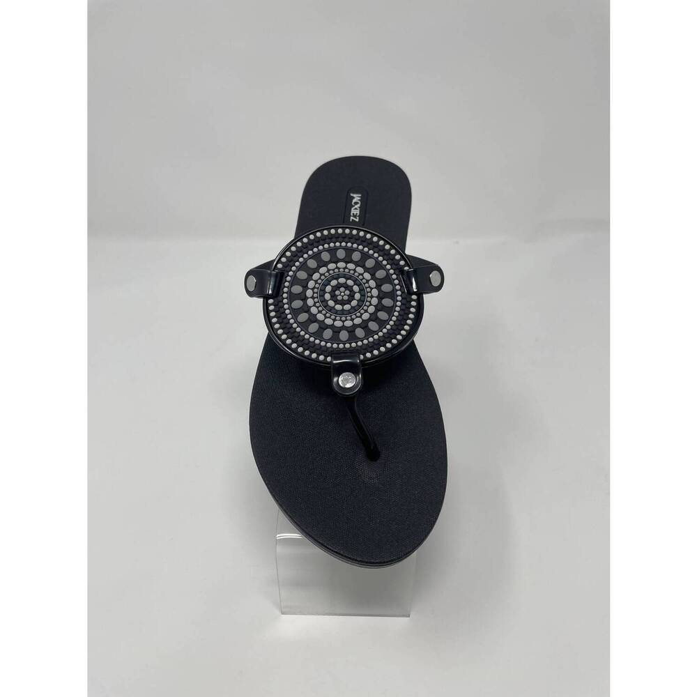 NEW SOLARA women's licorice sandals in black